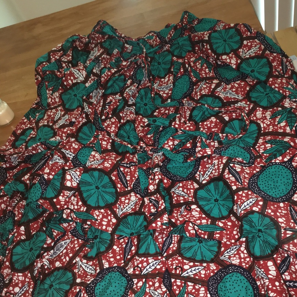 African print skirt